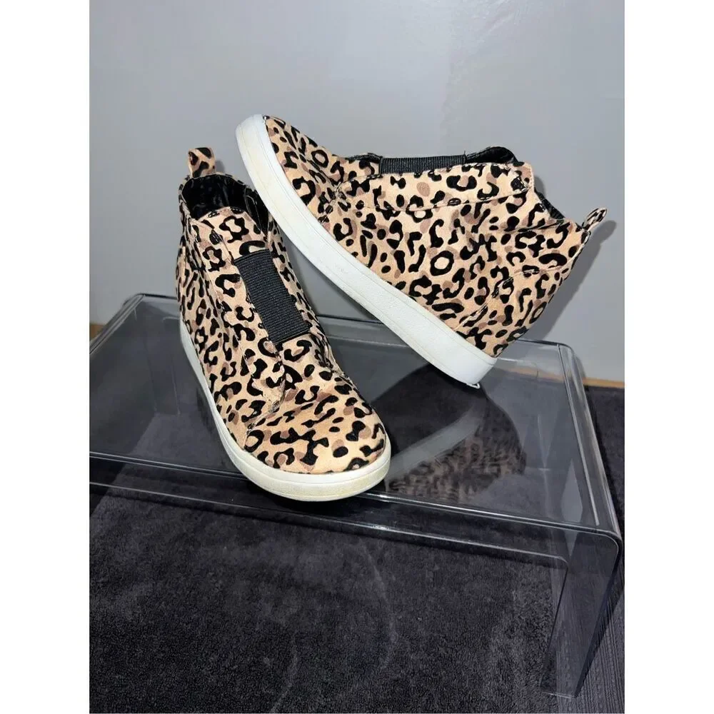 Mia Gracey Leopard Print Wedge Girls Shoe (1Y)